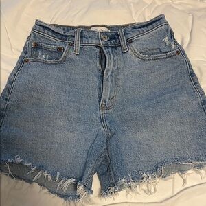 Abercrombie & Fitch Light Blue Jean Shorts